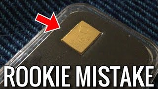 My Gold Stacking Rookie Mistake 1 gram Gold Bar Short Term vs Long Term Financial Planning [upl. by Ahsea]