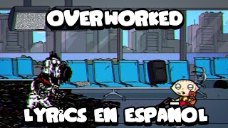 Overworked  Vs Brian GlitchFNF Darkness Takeover Lyrics en Español [upl. by Aroz242]