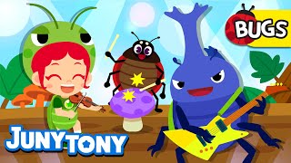 Bugs Show Show Show  Meet Bugs That Play Musical Instruments🎻🦗  Insect Songs  JunyTony [upl. by Proctor125]