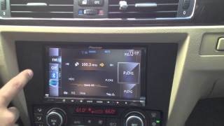 2008 BMW 328i custom installed a double din Pioneer AVICZ140BH [upl. by Yerxa770]