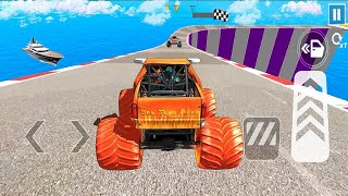 Monster Truck Mega Ramp Extreme Racing  Impossible GT Car Stunts Driving 348  Android Game [upl. by Bonnie]