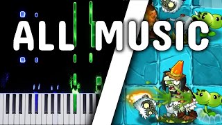 ALL MUSIC Frostbite Caves  Plants Vs Zombies 2  Piano Tutorial [upl. by Restivo]