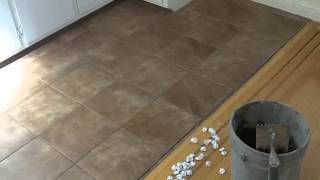 Laying Ceramic Tile [upl. by Nwahsiek]