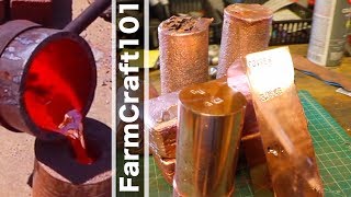 Biggest DIY Copper Melt on YouTube 60 POUNDS of Copper Into Ingots FarmCraft101 [upl. by Hennessy106]