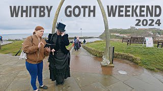 Whitby Walk UK  Whitby Goth Weekend 2024  Whitby Walking Tour 4K  Saturday 27th April 2024 [upl. by Areikahs]