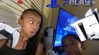 Unboxing play stion 5 with my brother he got it for his brother birthday💕🤘🏾🩸birthday ps5 fun [upl. by Aiden358]