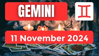 Gemini horoscope  Gemini Horoscope for Today 11 November 2024 [upl. by Neleb597]