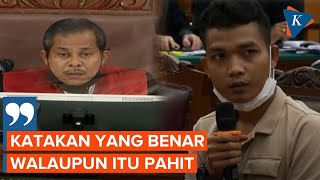 Momen Hakim Marahi Diryanto ART Sambo karena Beri Kesaksian Berbelitbelit [upl. by Hsepid]