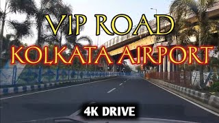 VIP Road 4K Drive  Kazi Nazrul Islam Sarani  Kolkata Airport Terminal  Esteem Service [upl. by Lemahs]