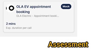 OLA EV appointment booking Assessment squadstack work from home squastack [upl. by Erret]