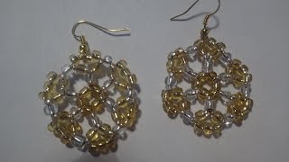 diy boucles doreille flocons pour les fêtes [upl. by Eelymmij]