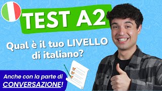 TEST ITALIANO A2 test completo  conversazione Italian A2 test [upl. by Leis593]