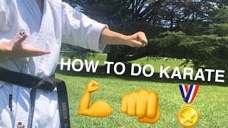 How to do karate  Learn the basics of karate Karate for beginners lesson 1 [upl. by Nyl]