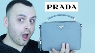 PRADA BRIQUE SAFFIANO LEATHER BAG REVIEW  SHANE GRADY [upl. by Farlee575]