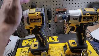 dewalt dcf850 vs dcf845 size comparison video [upl. by Ebbarta]