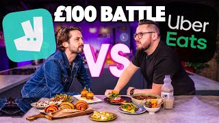 £100 Uber Eats vs Deliveroo Takeaway Battle Vol2  Sorted Food [upl. by Keifer376]