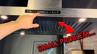 IKTCH Island Mounted Range Hood  Installation amp Review [upl. by Mccarthy]