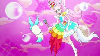 KiraKira PreCure a la Mode Cure Parfaits first fight [upl. by Ynehpets]