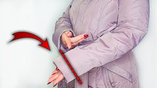 ⭐Easy Way to Shorten a Jacket Sleeve in 7 Minutes SEWING TRICK [upl. by Aisanat]