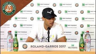 Rafael Nadal  Press Conference after Quarterfinals 2017  RolandGarros [upl. by Glassco]