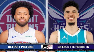 DETROIT PISTONS VS CHARLOTTE HORNETS  NBA Live Scoreboard 2024 [upl. by Hallette791]