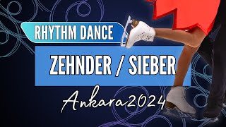 Gina ZEHNDER  Beda Leon SIEBER SUI  Junior Ice Dance Rhythm Dance  Ankara 2024 [upl. by Awuhsoj]