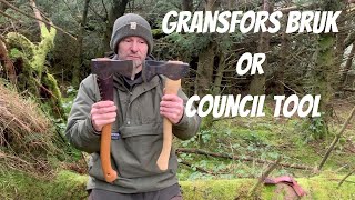 Gransfors Bruk Small Forest Axe vs Council Tool Pack Axe Comparison [upl. by Allehc571]