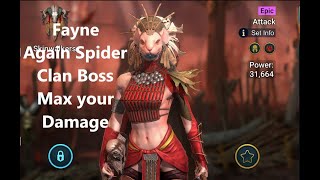 Raid Shadow legends Fayne best epic debuffer in spider and CB [upl. by Pump]