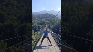 JEMBATAN GANTUNG Situ Gunung  Sukabumi [upl. by Bowers]