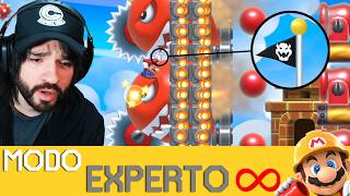 No sé COMO PASÓ pero PASÓ 😨  EXPERTO INFINITO NO SKIP  SMM2  ZSSJ [upl. by Nomzed]