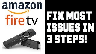 How To Fix Almost All Amazon Fire TV IssuesProblems in Just 3 Steps  Not Working Restart Update [upl. by Aicekat]