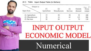 input output economic model numerical [upl. by Farrington376]