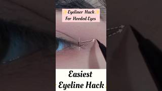 Hooded Eyes Eyeliner Hack✨️eyelinerhackmakeupshortsytshorts [upl. by Frankie]