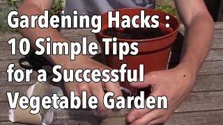 Gardening Hacks  10 Simple Tips for a Successful Vegetable Garden [upl. by Sirdi]