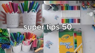 review amp swatches de crayola super tips de 50 piezas [upl. by Siegel]