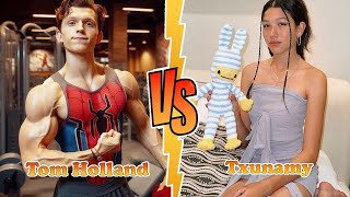 Tom Holland VS Txunamy Familia Diamond Transformation ★ From Baby To 2024 [upl. by Xel]