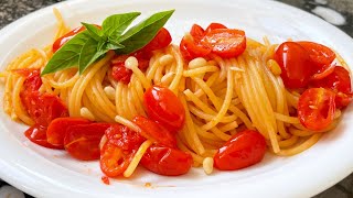 SPAGHETTI CON POMODORI DATTERINI incredibly delicious amp easy pasta tomato ready in 15 min [upl. by Toney]