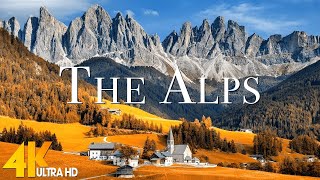 The Alps 4K  Scenic Relaxation Film With Inspiring Cinematic Music and Nature  4K Video Ultra HD [upl. by Hadden]