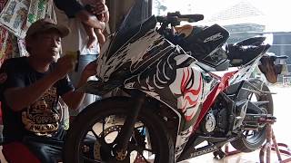 Pasang Stiker decal MOTOR HONDA CBR 150 KABUKIkeren [upl. by Purcell]