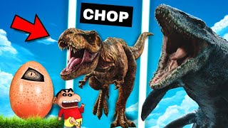 SHINCHAN And CHOP Upgrading A DINOSAUR EGG Into A BIG MOSASAURUS DINOSAUR GAMEIamBolt Gaming [upl. by Nirre]