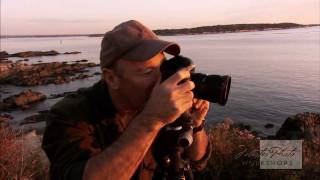 Photography HowTo  Jim Zuckerman photographs Portland Head Light at Sunrise [upl. by Ecnerual]