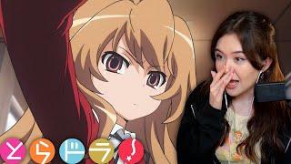 so THIS is TORADORA  Episode 1 Reaction [upl. by Leakim]