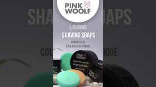 Pink Woolf Shaving Soaps The Simplest Softest Most Luxurious Way to Shave  Shorts [upl. by Ahsilahs923]