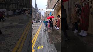 Scottish Bagpiper Traditional Music Near Edinburgh Castle [upl. by Rodrigo745]