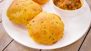 करारी आलू की पूरी की रेसिपी  aloo puri  potato alu flavor poori tiffin recipe  CookingShooking [upl. by Oguh]