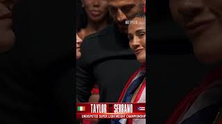 Katie Taylor vs Amanda Serrano official weigh in [upl. by Atat838]