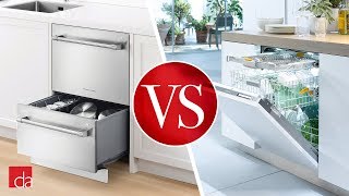 Drawer Dishwasher vs Standard Dishwasher [upl. by Nnylyaj346]