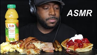 ASMR IHOP BREAKFAST MUKBANG NO TALKING TCASMR [upl. by Oiramaj683]