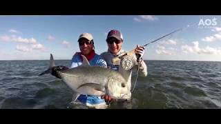 Farquhar Atoll  Seychelles  Fliegenfischen  Fly Fishing  Giant Trevally [upl. by Glick]