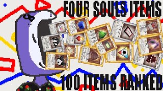 Binding of Isaac Ranking ALL Four Souls items Part 1 [upl. by Darooge]